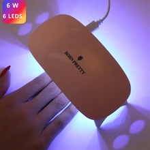 Сушилка для ногтей BORN PRETTY, 6 Вт, ультрафиолетовая Светодиодная лампа, портативный usb-кабель для всех типов гель-лака, отверждающая Гель-лак, машина для дизайна ногтей, инструмент, лампа