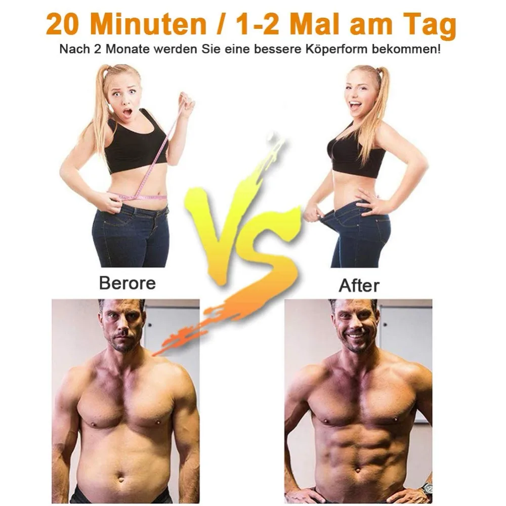 Abdominal Muscle Stimulator ABS Home Gym EMS Vibration Fitness Massager Electroestimulador Muscular Trainer Toner Toning Belt (4)