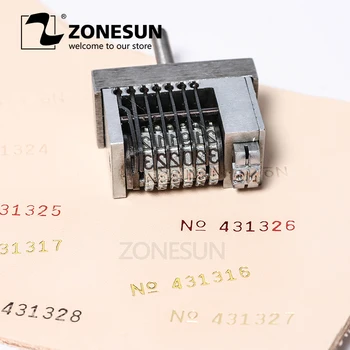 

ZONESUN Manual Hot Stamping Printer Accessory Thermal Ribbon Dialing Coding Tool Parts Production Number Coupon Print