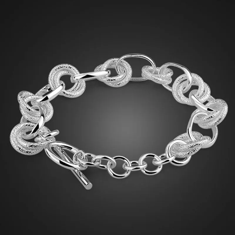 Yasmin браслет индивидуальный Стерлинговое Серебро 925 ювелирные изделия браслет для мальчиков нейтральный матовый Стерлинговое серебро ювелирные изделия