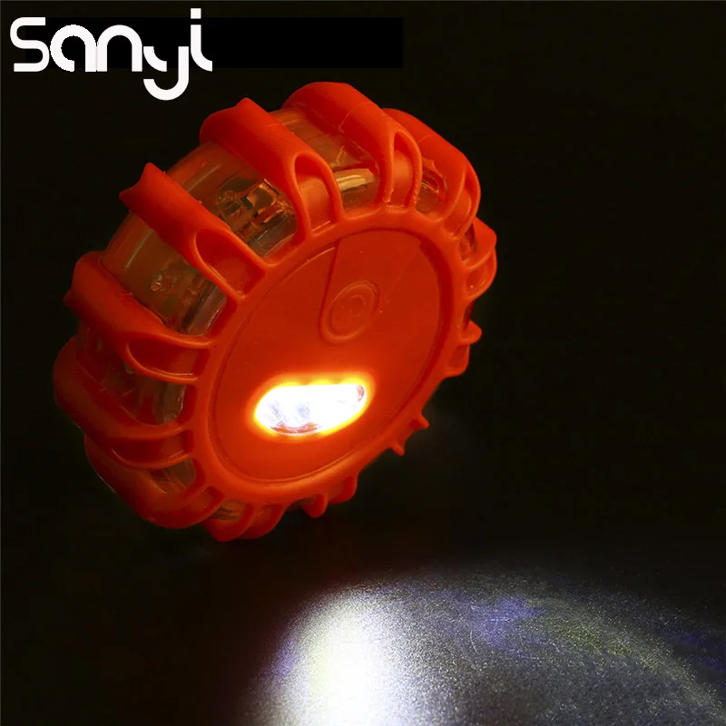 SANYI Flashing Warning Lights LED Road Flares Red Safety