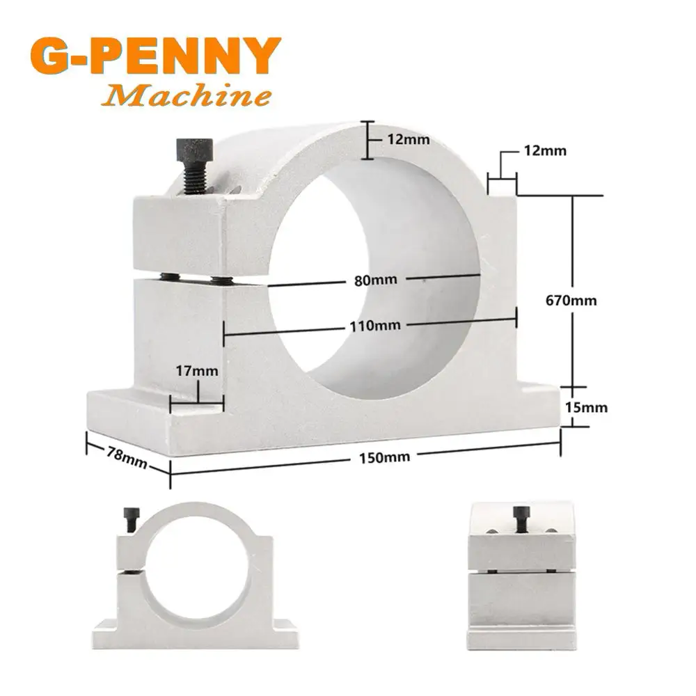 G-PENNY шпиндель с водяным охлаждением 1.5KW ER11 4 шт. подшипник& 1.5KW инвертор/VFD& 80 мм кронштейн шпинделя и водяной насос 7 Вт