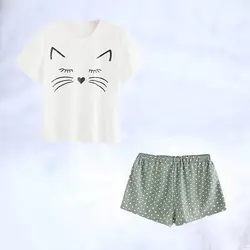 Лето кошка модная Пижама домашний костюм в Европе и Америке в 2019