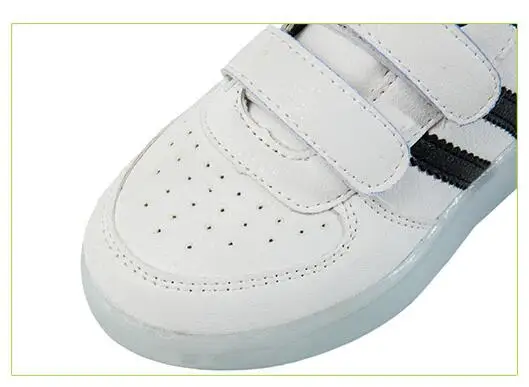 Модные светодиодный кроссовки для детей с зарядкой через usb светящиеся кроссовки для мальчиков и девочек цветной светодиодный свет детская обувь 25-34
