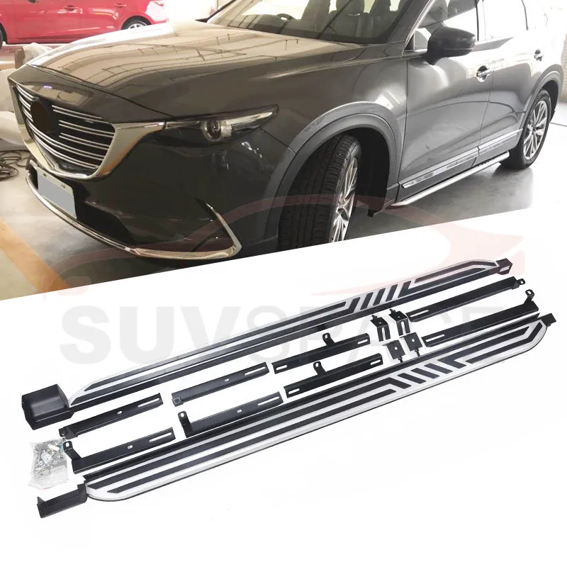 Алюминиевая Беговая доска боковые шаги Nerf бар подходит для Mazda CX-9 CX9 автомобильный Стайлинг Аксессуары для автомобиля