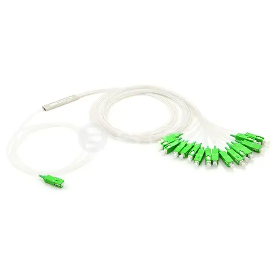 

2 pcs PLC 1x16, 17 port with SC/APC and 0.5m length 900um loose tube