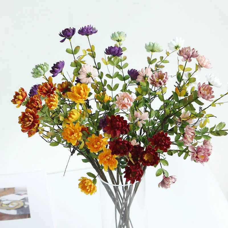 

Artificial Flowers Simulation Plant In The Wild Chrysanthemum Fake Flower Simulation Flower Wild Chrysanthemum Home Decoration