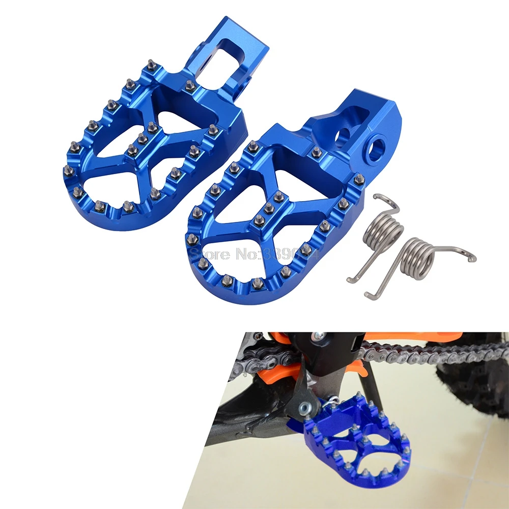 57mm Motorcycle Foot Pegs Footrests For Husqvarna TC FC TE FE TX FX FS 85 125 150 200 250 300