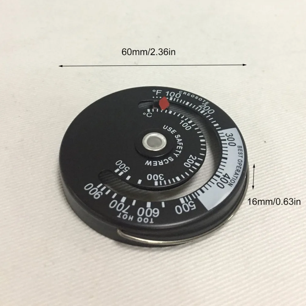 Термометр для печи с подогревом для дровяного камина, термометр для печи, трубный термометр, датчик температуры