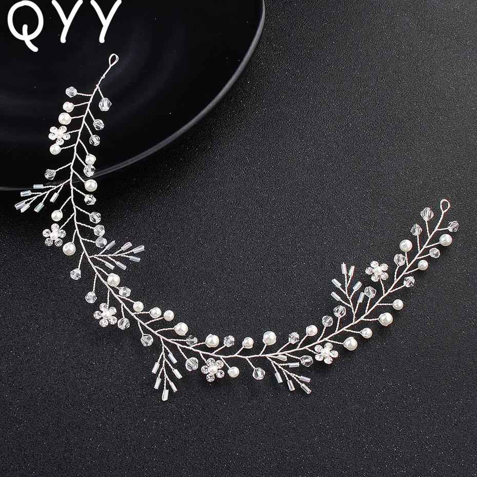 

Fashion Little Flower Women Headbands Handmade Vine Wedding Hair Accessories Austrian Crystal Bridal Headpieces