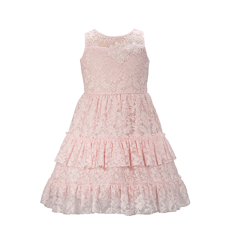 

Yatheen Little Girls 2-6x Lace Layered Dress Kids Party Dresses