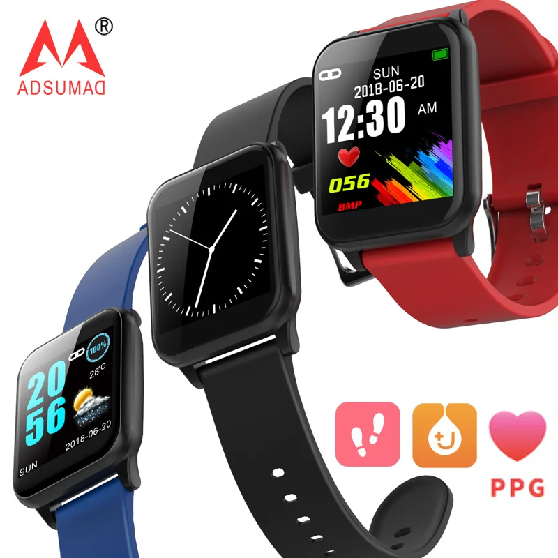 

PPG ECG smart watch Z02 Smart Watch lound speaker Heart Rate Monitor blood pressure Push Message Sports Fitness tracker bracelet