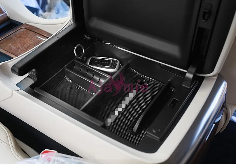 

Car Organizer Armrest Glove Storage Box Container Tray Non-slip Mats 2016 2017 2018 For Toyota VELLFIRE 30 Alphard Accessories