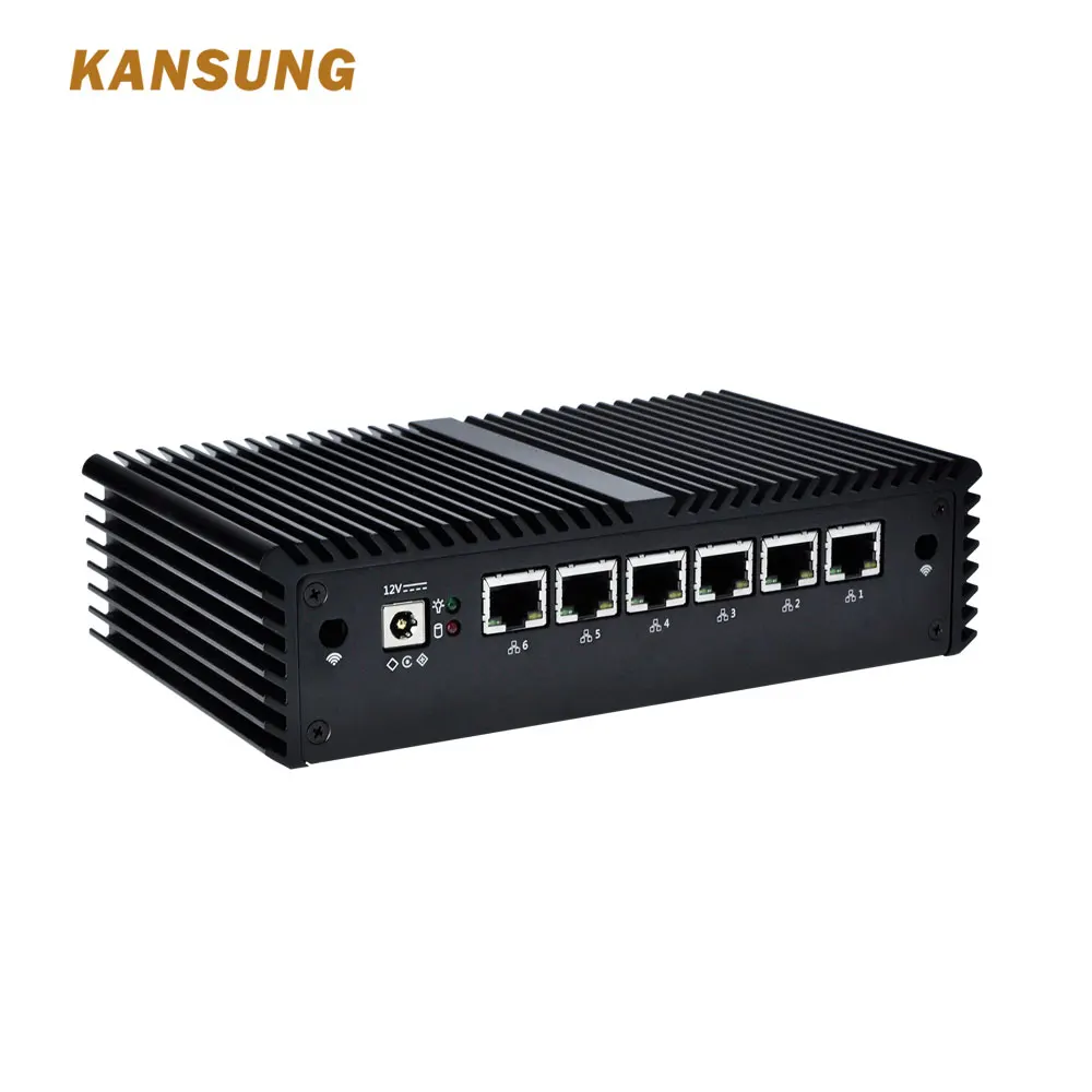 6 LAN Мини Компьютерный маршрутизатор Тонкий клиент Сервер Celeron i3 i5 i7 AES NI