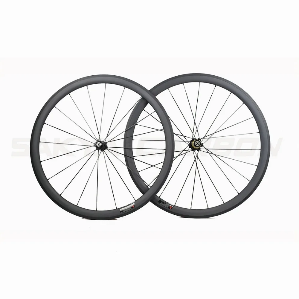 Flash Deal Ultra light 700C bicycle carbon wheels 24/30/35/38/45/50/55/60/75/88mm deep clincher tubular carbon wheels road bike wheels 3