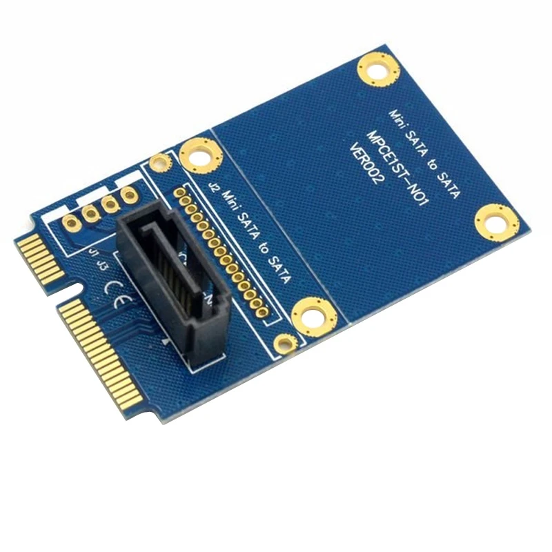 MINI SATA to 7 Pin SATA Mini PCI E HDD Hard Disk Drive Expansion