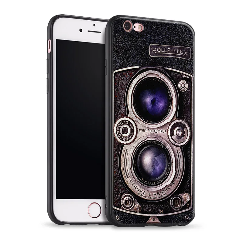 

Rolleiflex skin Retro camera coque Soft Silicone Phone Case Cover Shell For Apple iPhone 5 5s Se 6 6s 7 8 Plus X XR XS MAX