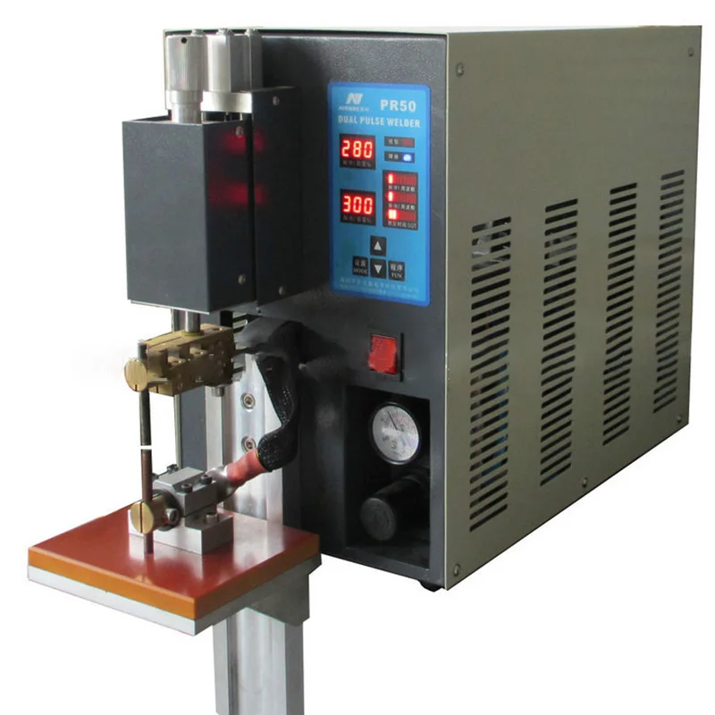 Microcomputer Dual Pulse Pneumatic Battery Spot Welder for pack PR50 | Инструменты