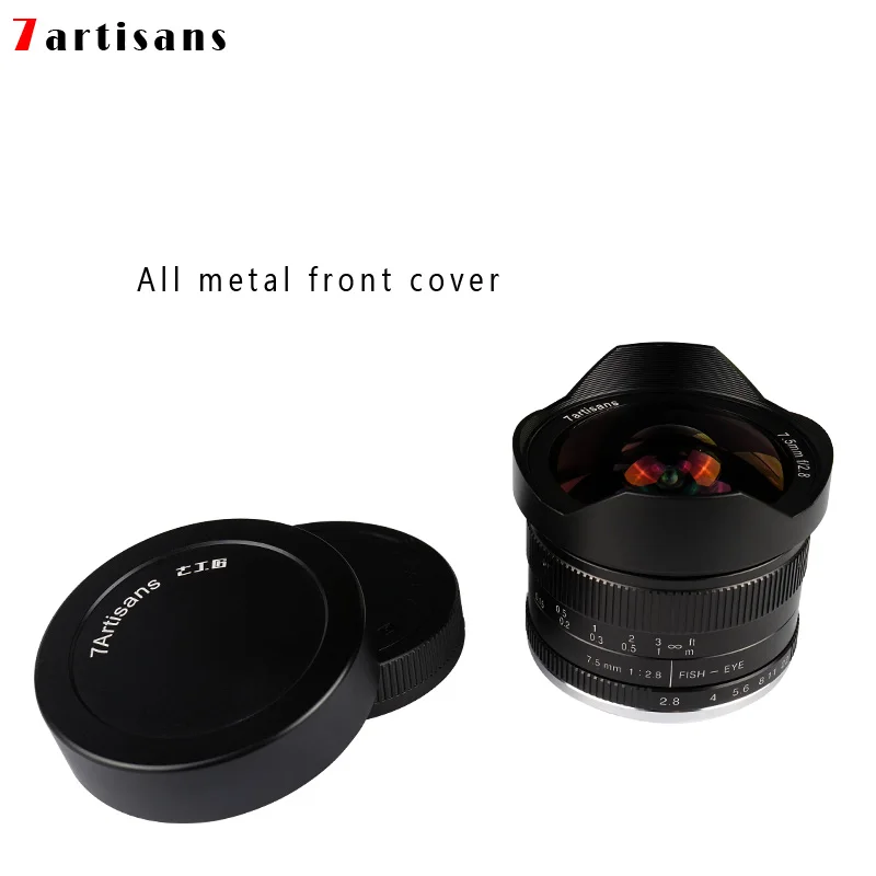 7 artisans 5mmf2. 8 сверхширокоугольный микро объектив рыбий глаз для E mount крепление Canon FX