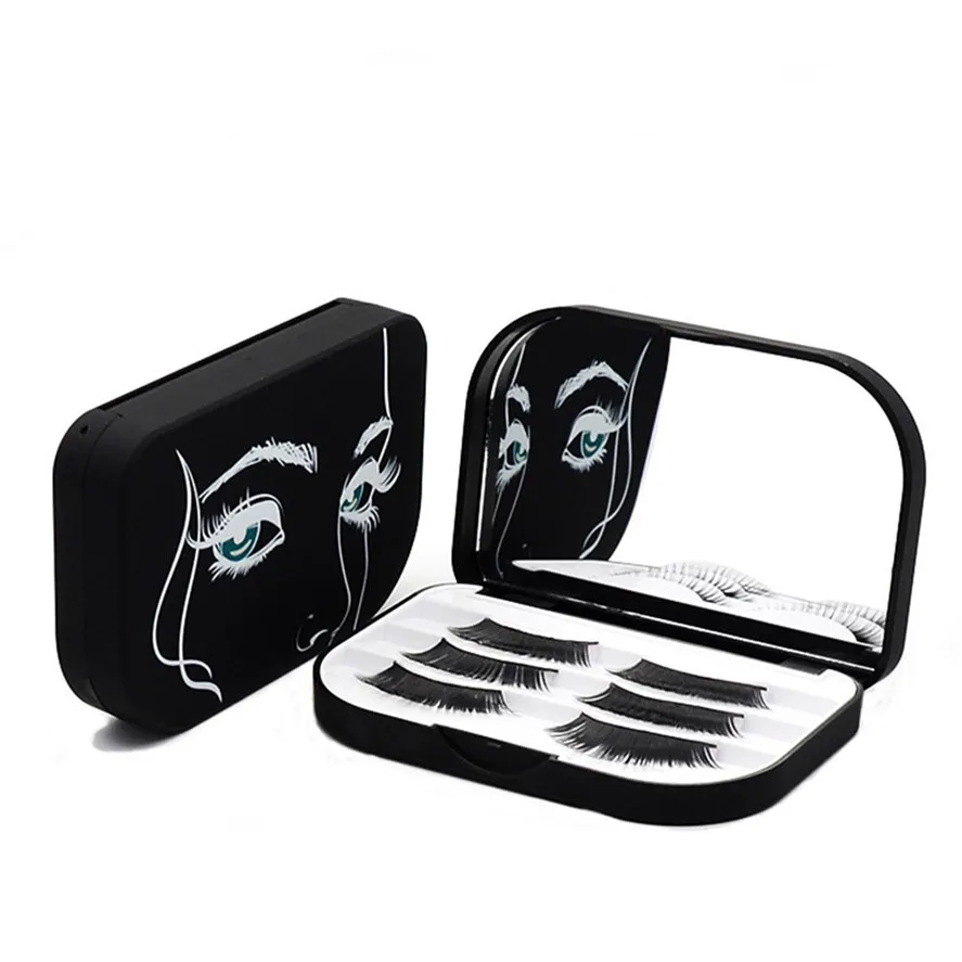 

New Arrival 1PC Plastic False Eyelash Storage Box Fashion Makeup Cosmetic Case Organizer Makeup Tool Kit Dropshipping