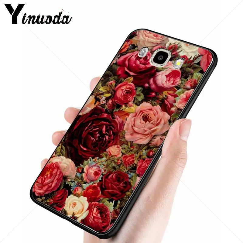 Yinuoda розовый цветок пион на вазе мягкий чехол для телефона Samsung Galaxy j2prime j4plus j6plus j7