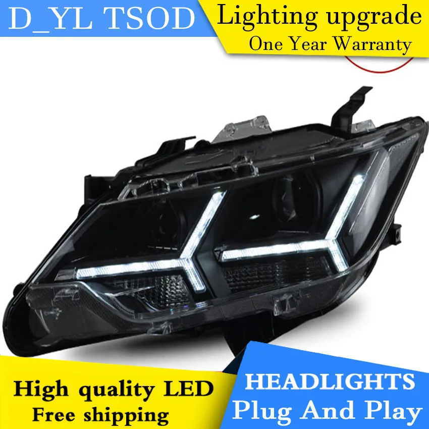 D_YL стайлинга автомобилей Фара для Toyota Camry V55 фары 2015 2016 светодиодный DRL H7 D2H Hid