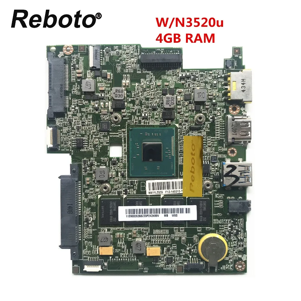Материнская плата 90006388 для Lenovo Flex10 Flex 10 W8P высокое качество с SR1SE N3520u 4 Гб ОЗУ BM5338 REV: