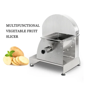 

Multi-function Manual Vegetable Fruit Slicer Stainless Steel Blade Handle Operation Sliced Kitchen Tool Large Utensil