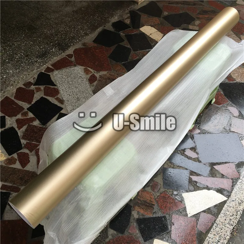 Satin-Chrome-Champange-Gold-Vinyl-Wrap-Sheet (15)