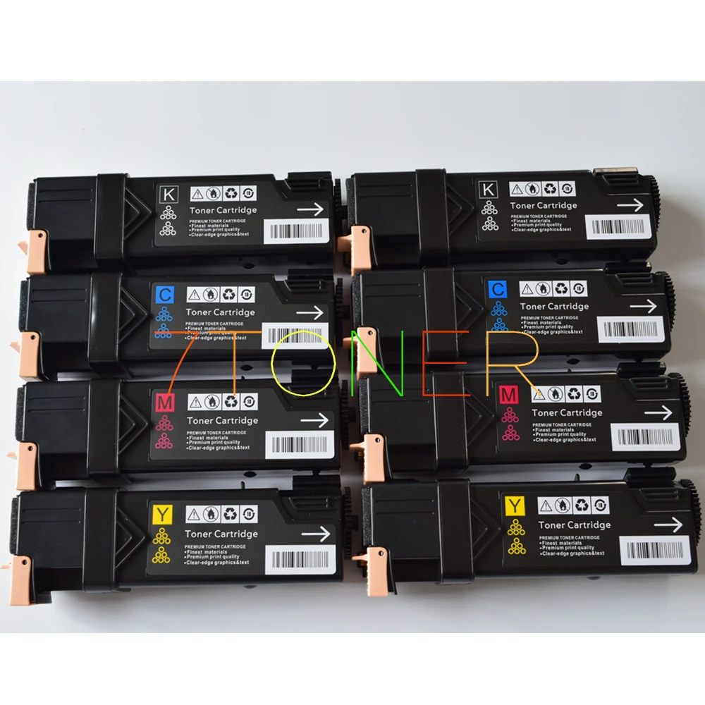 8 x картриджи с тонером, тонер-картриджи для Xerox Phaser 6500N 6500DN Xerox WorkCentre 6505N 106R01601 106R01602 106R01603 106R01604 xerox 6505DN