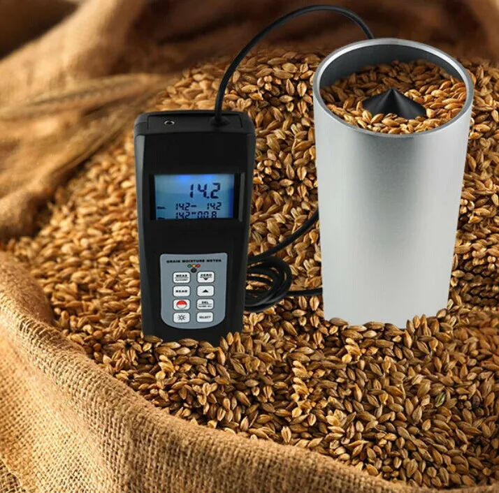 Hygrometers Grain Moisture Meter Tester Range 0-50% Digital LCD Display Cup Type MC-7828G humidity victor 2gc vc2gc lcd grain moisture meter tester
