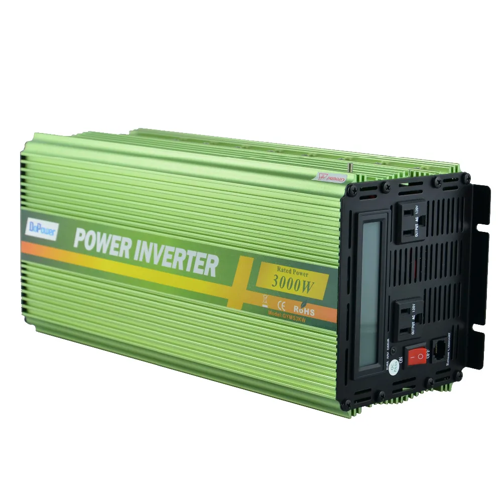

power inverter DC 24V to AC 110V 120V 3000W 6000W modified sine wave with remote controller LCD screen