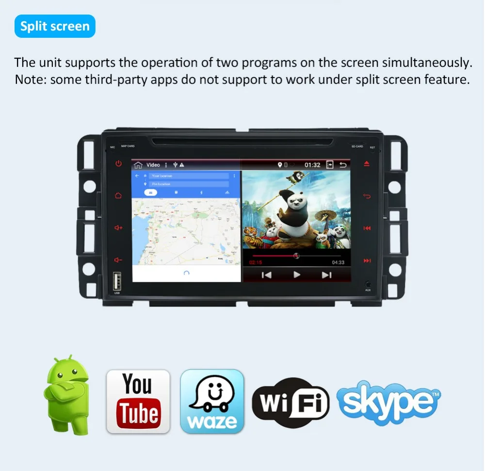 Top 1024*600 Octa Core Android 9 Car DVD Player For GMC Yukon Savana Sierra Tahoe Acadia Denali Chevrolet Chevy Radio GPS Stereo SWC 14