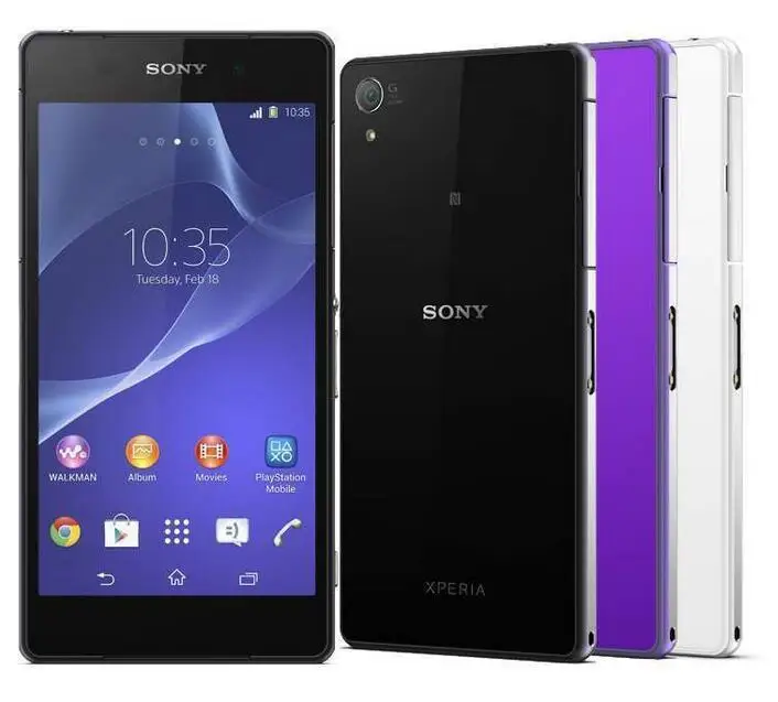 Мобильный телефон sony Xperia Z2 D6503 GSM WCDMA 4G LTE Android quad core ram 3 ГБ rom 16 Гб 5," 20 Мп камера телефон