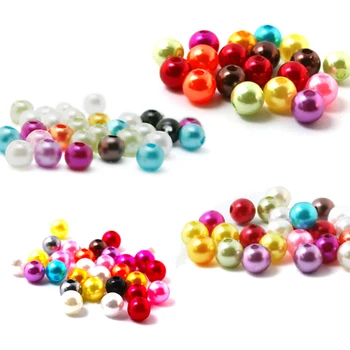 Pick Size 4mm 6mm 8mm 10mm, 15 color, ABS Imitation Pearls Beads, Making jewelry diy beads, Jewelry Handmade necklace