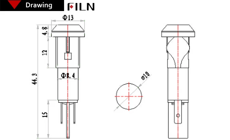 230v led pilot lamp