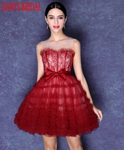 Rojas de La Manera Vestidos de Coctel Cortos Mujeres Mini coctel Coctail Partido de los Vestidos de Noche de Baile vestido de festa curto