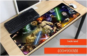 

Yuzuoan Laptop Gaming Large Mouse Pads Locking Edge Star War Mouse pad Mat for LOL Dota2 CS Mouse Mice Pad for Game Player