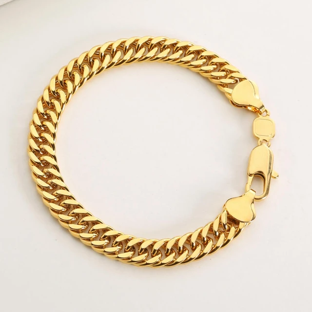 Double Curb Chain Bracelet