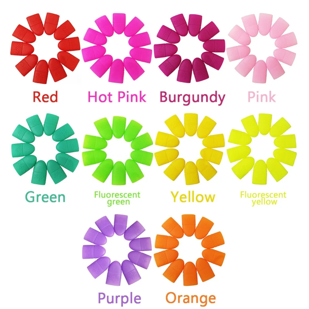 جديد 10 قطعة مسمار الفن نقع قبالة كاب كليب الأشعة فوق البنفسجية هلام مزيل طلاء الأظافر التفاف أداة مسمار الفن نصائح ل أصابع الأشعة فوق البنفسج...