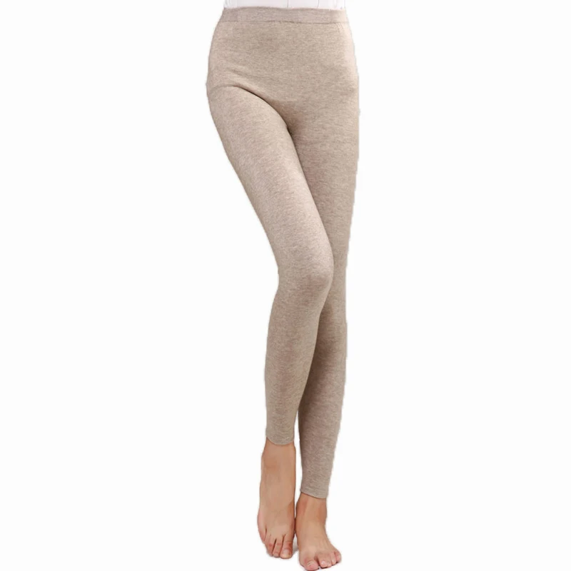 Beige Velvet Leggings