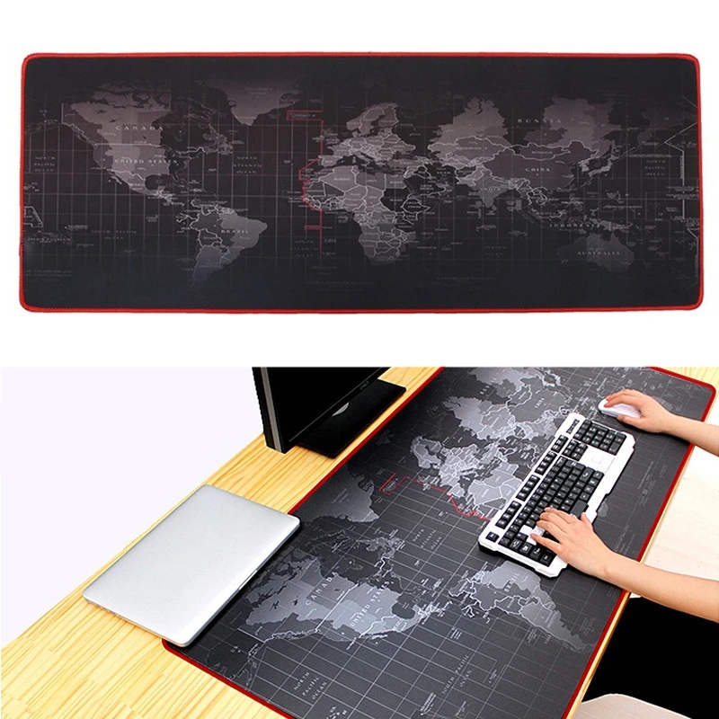 

Reebeen Gaming Mouse Pad Large Mouse Pad Gamer Mouse Mat Computer Mousepad Rubber Surface World Map Mouse Pad Keyboard Desk Mat
