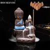 The Little Monk Censer Buddha Incense Holder Backflow Incense Burner +20PCS Waterfall Aroma Fragrance Cones Home Decor Stove ► Photo 3/6