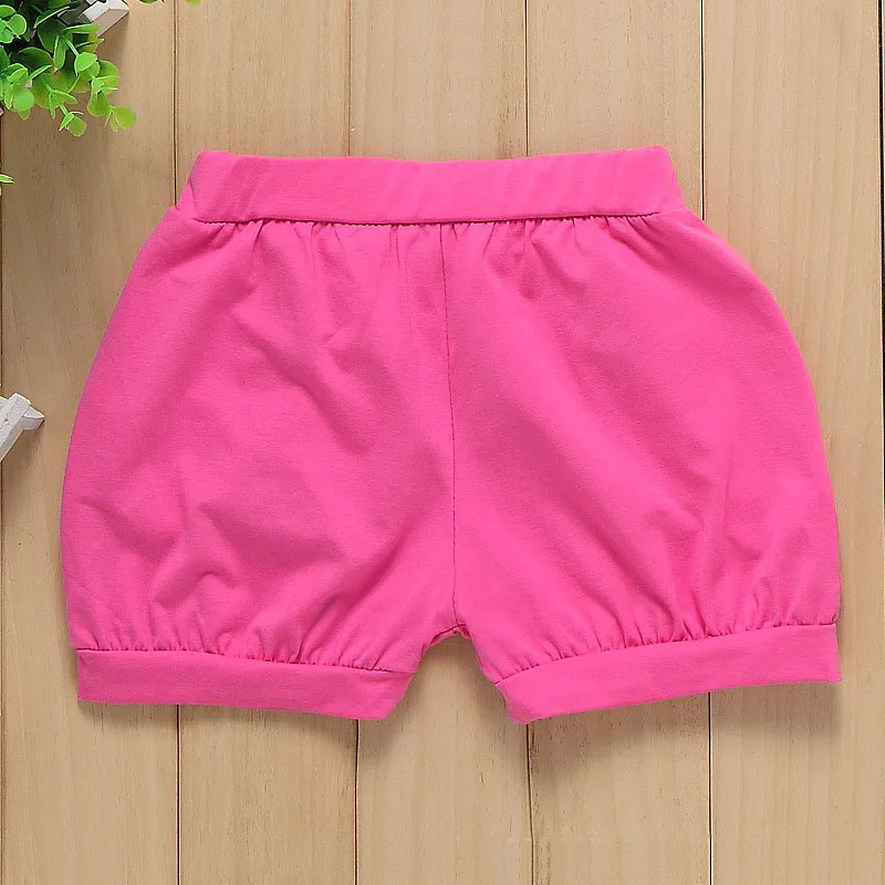 girls Summer Short baby fashion cotton Casual pants Carton Lace flower Print cat beau loves kids clothes