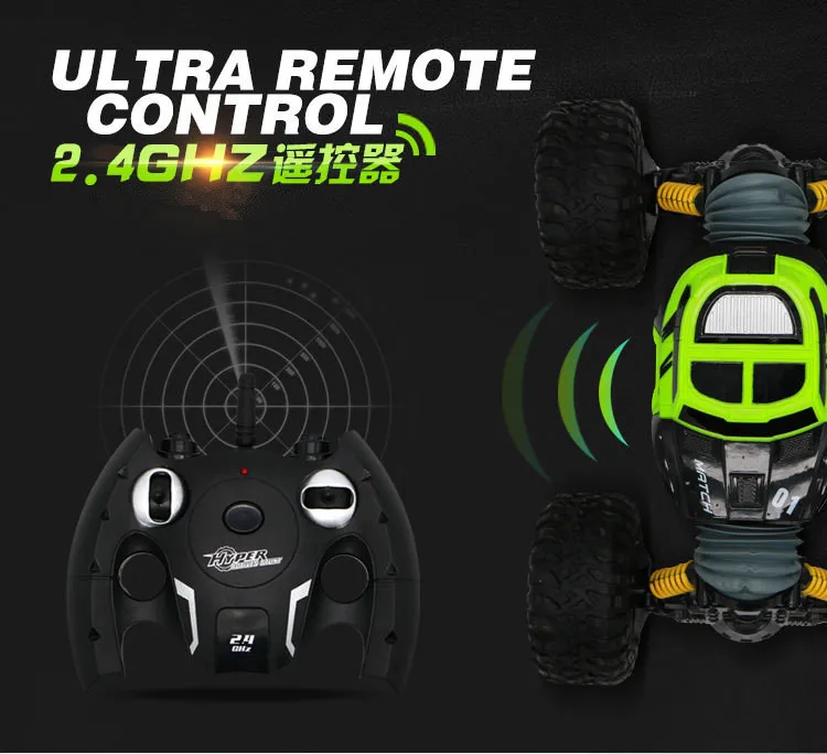 Игрушечная машинка Bigfoot elctric RC 2168 2,4 г 1:10 49 см 20 км/ч 4WD Двусторонняя деформация высокая скорость вездеход переворачивается трюк RC автомобиль