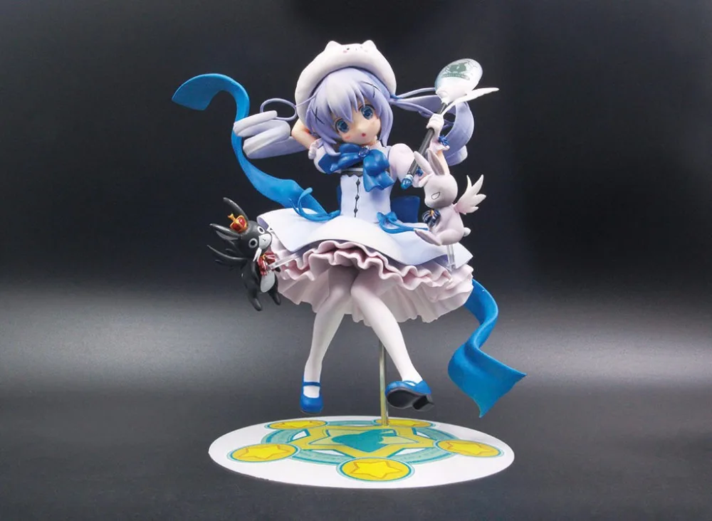 

21cm Kafuu Chino Rabbit House Japanese Anime Figures Pvc Model Collection Action & Toy Figures For Best Christmas/birthday Gift