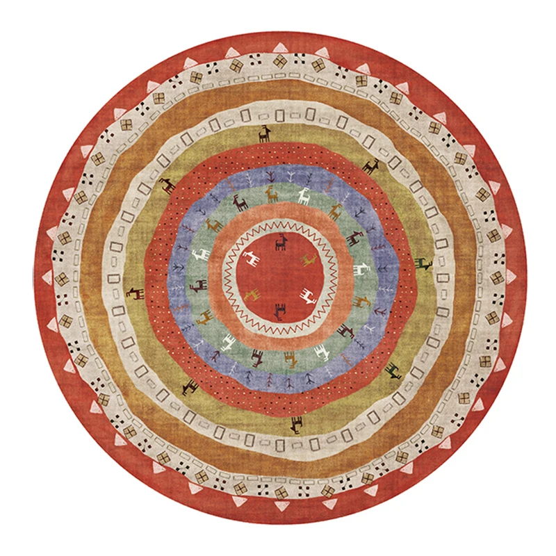 Morocco Ethnic Round Carpets India Computer Chair Floor Mat Rugs and Carpet For Living Room Bedroom Kid Rug Crawling Blanket Morocco Ethnic Round Carpets India Computer Chair Floor Mat Rugs and Carpet For Living Room Bedroom Kid Rug Crawling Blanket