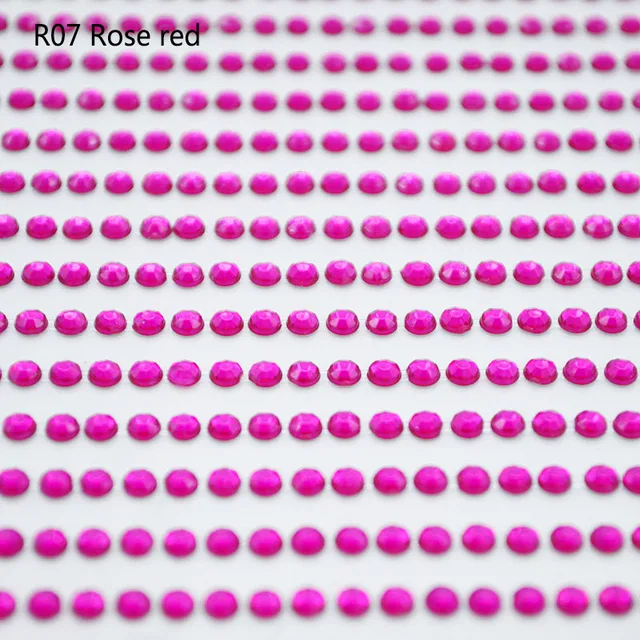 1040pcs/Sheet Mobile PC Diy Acrylic Decals Glitter Bling Rhinestone Self Adhesive Scrapbooking Car Art Sticker Bags Shoes Decor R07