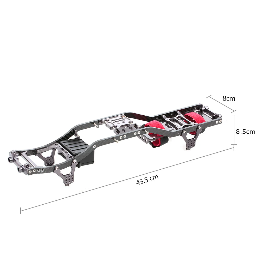 GOOLRC SCX10 рама балка карбоновое графитовое шасси профессионалы рама рельсы для 1/10 осевой SCX10 RC Гусеничный грузовик внедорожный автомобиль