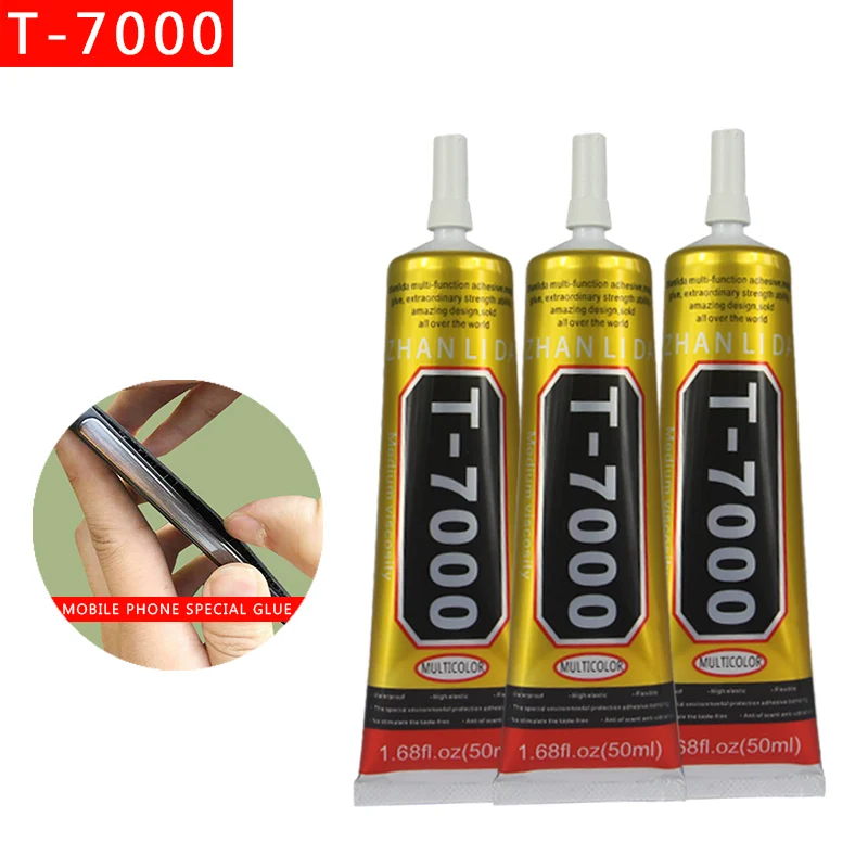 T7000 Pegamento 50ml T 7000 Negro Adhesivo Mas Fuerte Multi Proposito Sellador De Marcos Pantalla Tactil Arte Y Joyeria Diy De Vidrio Diy Glass Diy Glass Glassglass Jewelry Aliexpress